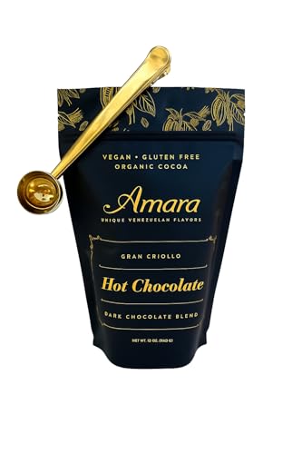 Image 3 of Chocolate / 12 Ounce (Pack of 1) for the product Amara Chocolate Gran Criollo Venezuelan Style Dark Hot Chocolate, 32 oz