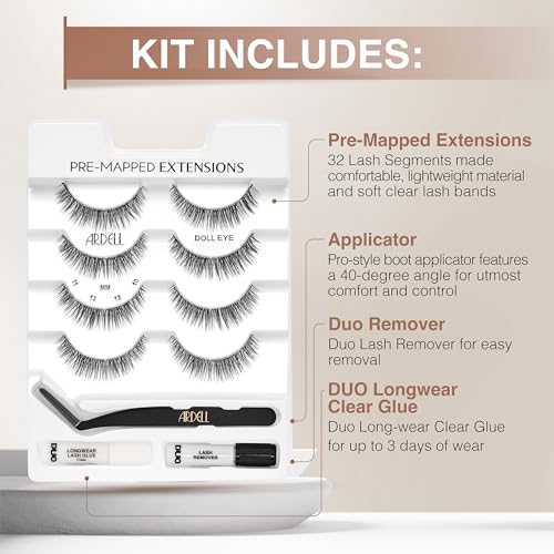 Image 3 of Ardell Pre-Mapped Eyelash Extensions Kit 4 Pack