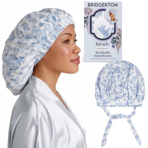 Image 9 of Garden Toile for the product Kitsch XL Satin Bonnet for Sleeping