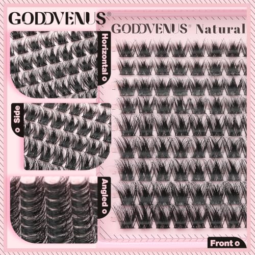 Image 13 of Goddvenus Fluffy Lash Clusters Natural D Curl Cluster Eyelash Extensions