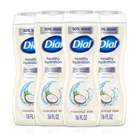 Thumbnail for Image 3 of Coconut / 16 Ounce (Pack of 4) for the product Dial Healthy Hydration Body Wash