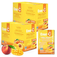 Thumbnail for Image 1 of Default Title for the product Ener-C Multivitamin Drink Mix, Healthy Energy - Peach Mango, 60 Count