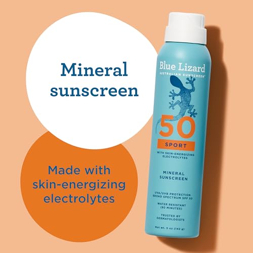 Image 6 of BLUE LIZARD Sport Mineral Sunscreen Spray SPF 50+ 5 fl oz