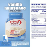 Thumbnail for Image 6 of Premier Protein 30g High Protein Powder, 100% Whey, Vanilla, 29 Servings