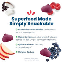 Thumbnail for Image 3 of Amara Organic Very Berry Immunity Blend Superfood Smoothie Melts - 8 Months and Up, Pouch, Gluten-Free, Non-GMO, Pack of 6