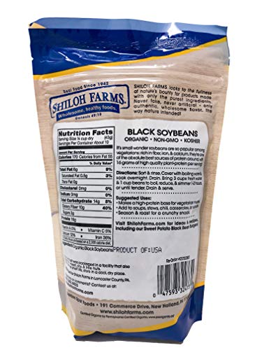 Image 2 of Shiloh Farms Organic Black Soybeans 2 pack - 15 ounce each