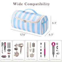 Thumbnail for Image 2 of RSRSLEII Striped Hair Tools Travel Bag with Compartments