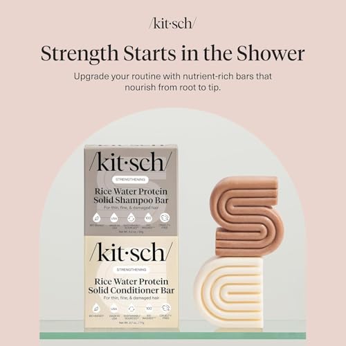 Image 6 of Kitsch Rice Water Solid Shampoo and Conditioner Set for Hair Growth – 2 pcs