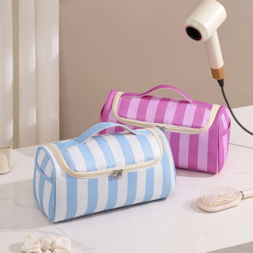 Image 5 of RSRSLEII Striped Hair Tools Travel Bag with Compartments