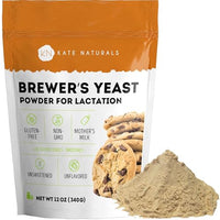 Thumbnail for Image 1 of 12 Ounce (Pack of 1) for the product Kate Naturals Brewers Yeast Powder for Lactation Support, Nursing Moms,12oz