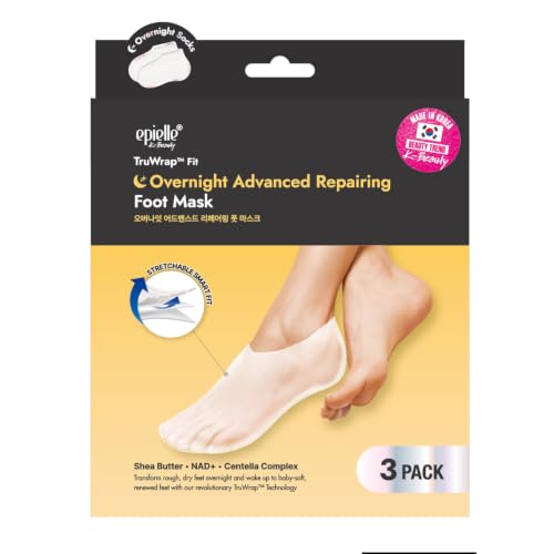 Image 1 of Default Title for the product Epielle TruWrap Fit Overnight Advanced Repairing Foot Mask 3-Pack