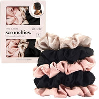 Thumbnail for Image 7 of Blush & Black for the product Kitsch Satin Scrunchies for Women