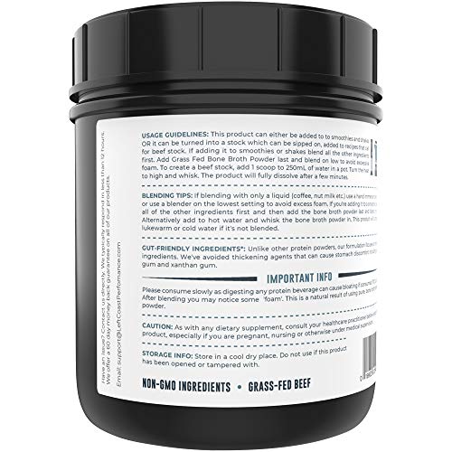 Image 7 of Left Coast Performance Pure Bone Broth and Multi Collagen Powder for Joint, Hair, Skin, and Nails Support