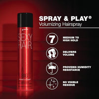 Thumbnail for Image 3 of SexyHair Big Spray & Play Volumizing Hairspray