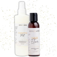 Thumbnail for Image 1 of Default Title for the product BASK & LATHER Hydrating Hair Mist (8 oz) & Elixir Oil (4 oz) Bundle