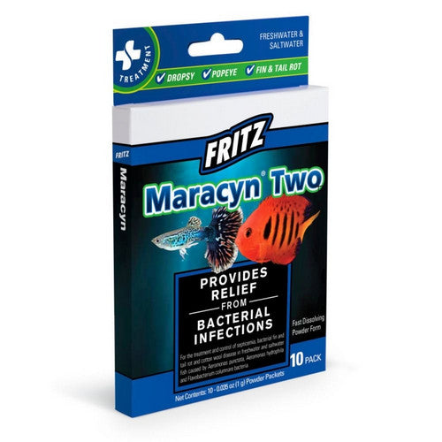 Maracyn Two Freshwater And Saltwater Treatment 10 Count by Fritz Aquatics