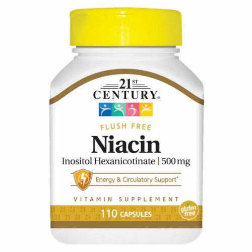 21st Century Niacin 500mg 110 Caps
