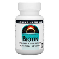 Thumbnail for Source Naturals Biotin 5 mg 60 Tabs