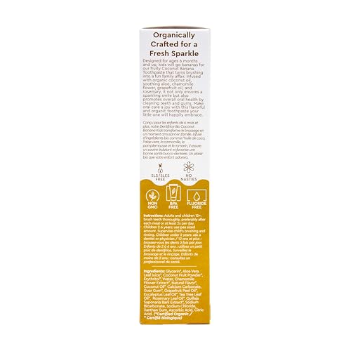 Image 3 of RADIUS USDA Organic Kids Toothpaste 3oz Pack of 6