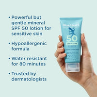 Thumbnail for Image 2 of BLUE LIZARD Sensitive Mineral Sunscreen SPF 50+, 3 oz. Tube
