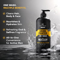 Thumbnail for Image 3 of Botanic Hearth Men's 3-in-1 Body Wash, Shampoo, Face Wash - 16 fl oz