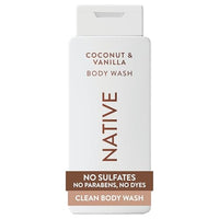 Thumbnail for Image 1 of Default Title for the product Native Clean Body Wash, Gentle & pH-balanced, Coconut & Vanilla, 18fl oz
