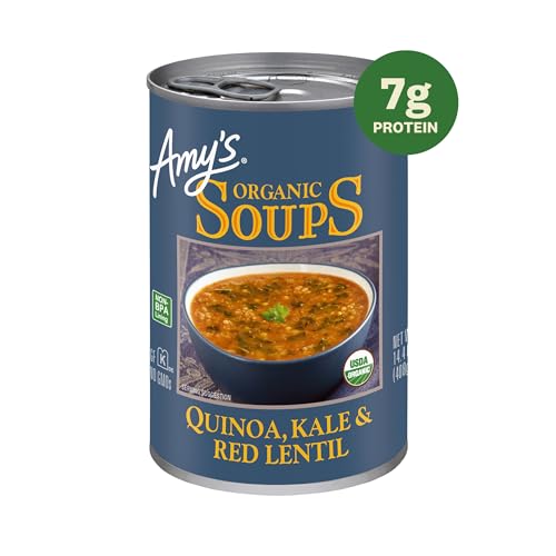 Image 3 of Amy's Soup Organic Kale Quinoa and Red Lentil 6 Pack 14.4 Ounce