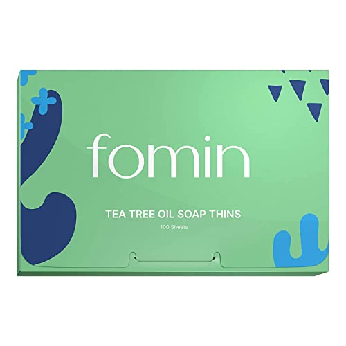 Image 1 of Default Title for the product FOMIN Paper Soap Sheets for Hand Washing - 100 Tea Tree Travel Soap Sheets