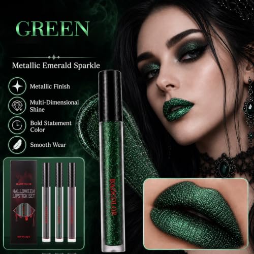 Image 5 of BADCOLOR 3 Colors Glitter Matte Liquid Lipstick Set