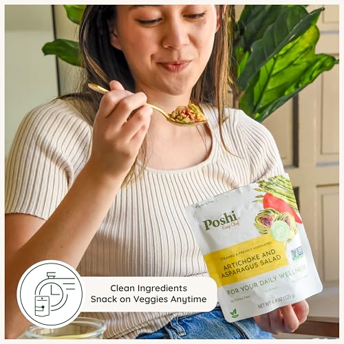 Image 5 of Poshi Marinated Artichoke & Asparagus Salad, On-The-Go, 6-Pack, 4.4 oz