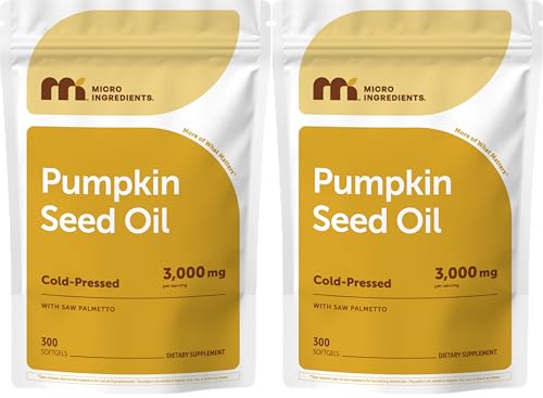 Image 4 of 300 Count (Pack of 2) for the product Micro Ingredients Pumpkin Seed Oil with Saw Palmetto