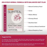Thumbnail for Image 6 of Hobe Labs Cran-Raspberry Tea - Natural Herbal Infusion - Caffeine-Free (48 Tea Bags)