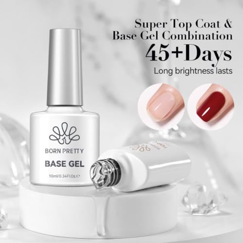 Image 2 of Born Pretty Base & Top Coat Set 2PCS High Glossy Top Coat Base Gel