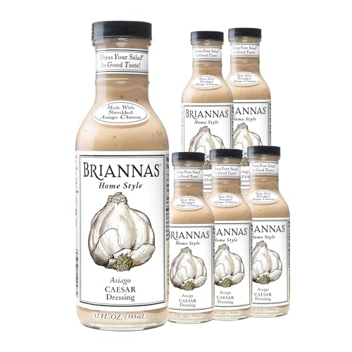 Image 1 of Default Title for the product BRIANNAS Home Style Asiago Caesar Dressing 12 oz. Bottles - 6 Pack