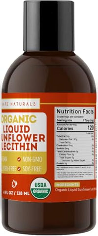 Thumbnail for Image 2 of Kate Naturals Sunflower Lecithin Liquid for Cooking and Baking (4oz)