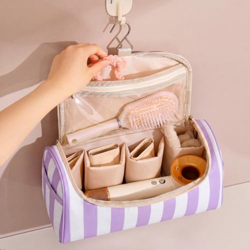 Image 4 of RSRSLEII Striped Hair Tools Travel Bag with Compartments