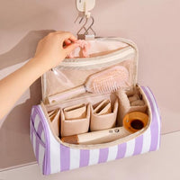 Thumbnail for Image 4 of RSRSLEII Striped Hair Tools Travel Bag with Compartments