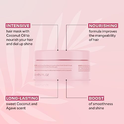 Image 3 of Lee Stafford Coco Loco Coconut Shine Mask for Silky, Soft Hair 6.7 Fl Oz