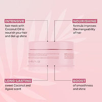 Thumbnail for Image 3 of Lee Stafford Coco Loco Coconut Shine Mask for Silky, Soft Hair 6.7 Fl Oz