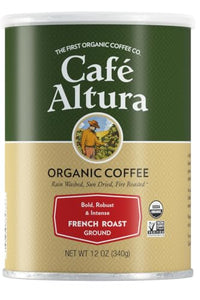 Thumbnail for Image 1 of Default Title for the product Cafe Altura Ground Organic Coffee, French Roast, 12 oz Can