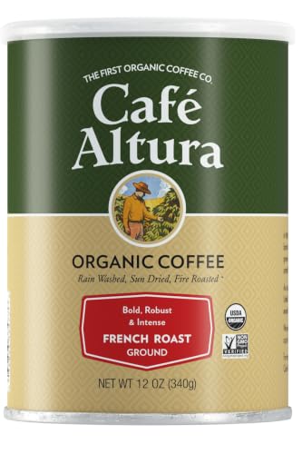 Image 1 of Default Title for the product Cafe Altura Ground Organic Coffee, French Roast, 12 oz Can