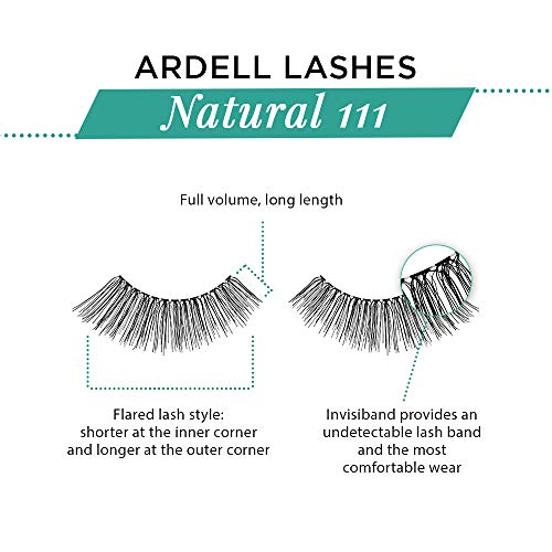 Image 4 of Ardell False Eyelashes 111 - Black, Lightweight, Reusable, Soft & Natural Look Strip Lashes for Everyday Wear, 4-Pack