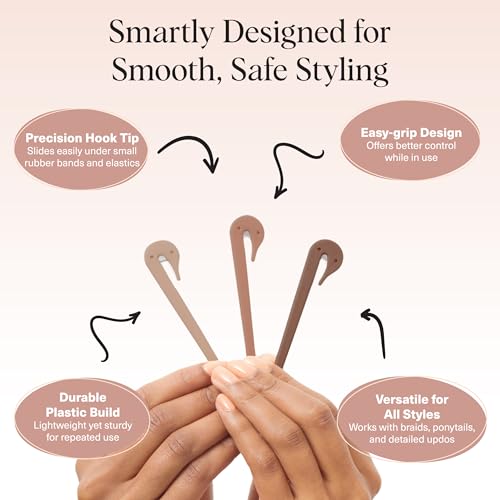 Image 5 of Kitsch Elastic Hair Tie Cutter Tool - 3pc Set