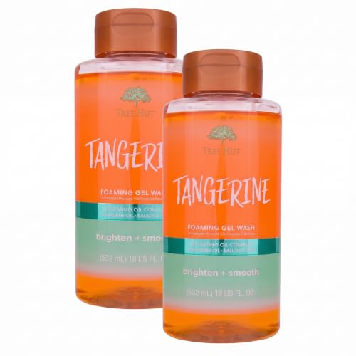 Image 23 of Tangerine / 18 Fl Oz (Pack of 2) for the product Tree Hut Foaming Body Wash