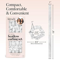 Thumbnail for Image 5 of Kitsch Satin Heatless Curls Overnight Set - Ivory