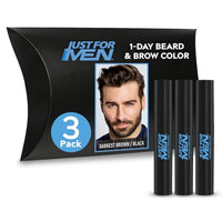 Thumbnail for Image 13 of Darkest Brown/Black / 1 Count (Pack of 3) for the product Just for Men 1-Day Beard & Brow Color