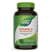 Thumbnail for Nature's Way Vitamin C 500 with Rose Hips 250 Caps