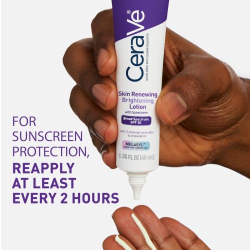 Image 6 of CeraVe Brightening Face Lotion with SPF 30, Niacinamide & Ceramides, 1.35oz