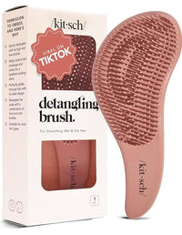 Thumbnail for Image 2 of Terracotta for the product Kitsch Detangler Brush – Gentle Curly Hair Brush All Hair Types