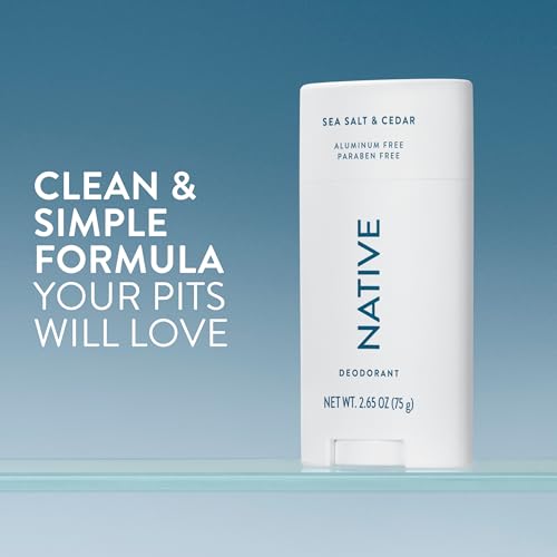Image 2 of Native Deodorant Contains Naturally Derived Ingredients, 72 Hour Odor Control, Deodorant for Women and Men, Aluminum Free, Sea Salt & Cedar 2.65oz
